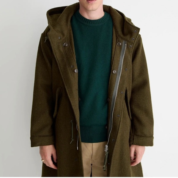 NWT - BEAMS PLUS X J.Crew mil coat in Harris Tweed cloth - Men's Medium - Picture 5 of 5